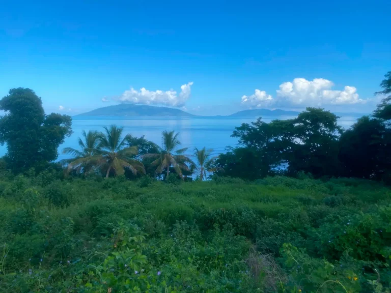Vue mer panoramique depuis le terrain à Ampilahoa