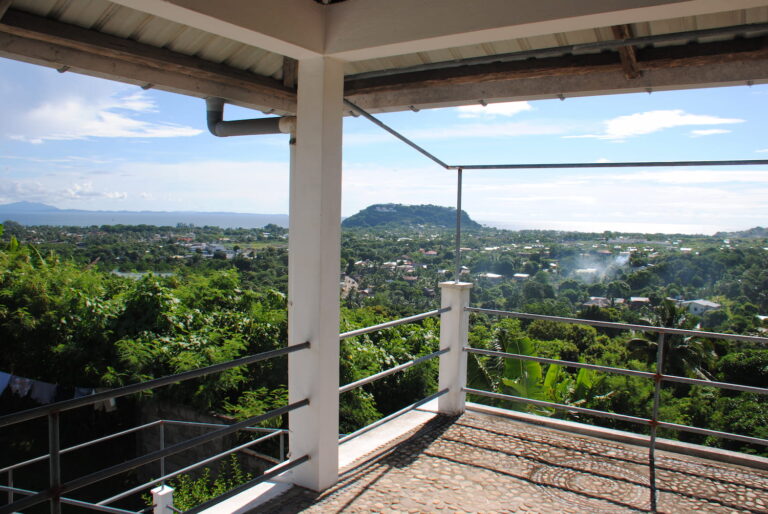 Vue depuis la terrasse – Appartement 1 Villa Tropical