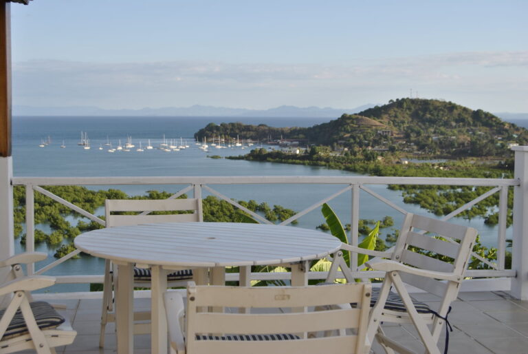 Villa Soleil – Terrasse avec vue panoramique sur la mer
